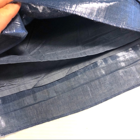 J.CREW Metallic Pleated Tiered Tank 0 - Picture 10 of 11